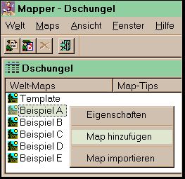 Beispiel A Map hinzuf&uuml;gen
