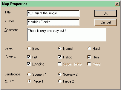 Map properties