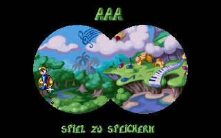 Beim Zylinder des Zauberers kann man das Spiel abspeichern
