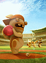 Rabbids Play Baseball