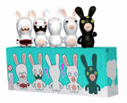 Pack de 5 figurines Lapins Cr&eacute;tins